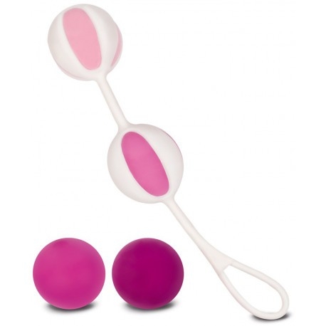 Вагинальные шарики "Geisha Balls2" 4 шарика разного веса + петля 