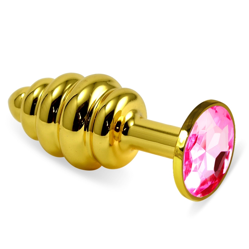 Пробка рельефная "Vandersex" розовый кристалл, золото, S 
