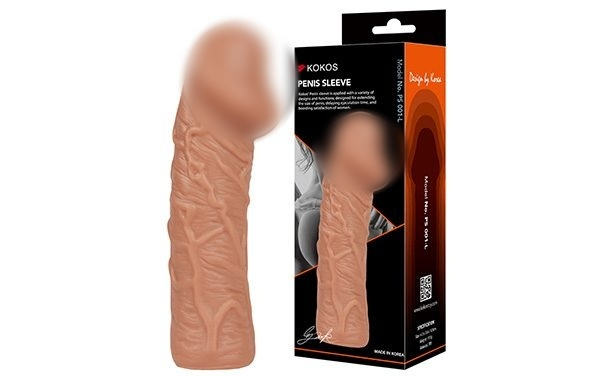 Насадка реалистичная "Kokos L" с объемными венками 